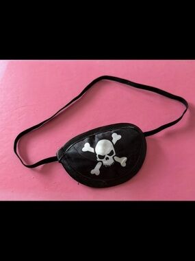 Kids Black Pirate Skull Eye Patch - Fun Costume Accessory